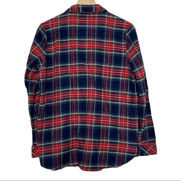 PENDLETON X GAP Plaid Button Down Long Sleeve Monogram Pocket Flannel Shirt M - Picture 3 of 6